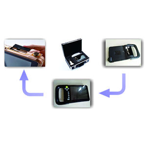 V8 वेट हैंडहेल्ड बी-मोड पशु चिकित्सा अल्ट्रासाउंड स्कैनर उच्च प्रदर्शन ऑप्टिकल उपकरण उत्पाद - Product Image 3