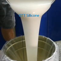 Échantillon gratuit de caoutchouc silicone liquide pour la fabrication de moules en béton, caoutchouc silicone RTV-2