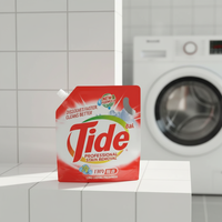 Sacs d'emballage personnalisés en gravure, durables, sans BPA, thermoscellables, à fond plat, OEM ODM, pour lessive en poudre