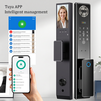 Cerradura Inteligente para Puerta con Reconocimiento Facial 3D X3, Nueva Llegada 2026, Tarjeta de Memoria y Nube, para Puertas de Madera, Aluminio y Acero, Totalmente Automática, WiFi Tuya