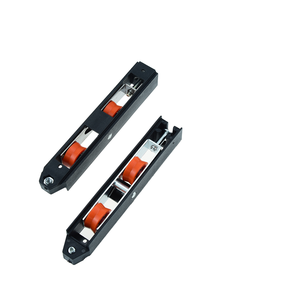 Rueda Doble de Nylon <span class=keywords><strong>para</strong></span> Mosquiteras de Puertas y Ventanas, Accesorios de Plástico <span class=keywords><strong>para</strong></span> Puertas y Ventanas, Precio de Fábrica - Product Image 1