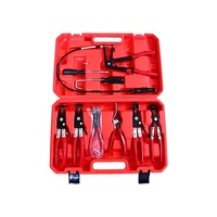 Jeu de 9 pinces à collier pour tuyaux – Outil de maintenance pour conduites d'eau de voiture – Ensemble de pinces combinées pour radiateur automobile