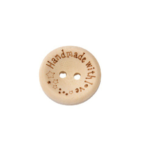 באיכות גבוהה במפעל מותאם אישית אופנה לייזר חרוט לוגו עץ כפתור עבור חולצה ובגדים - Product Image 5