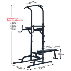 Équipement <span class=keywords><strong>de</strong></span> gymnastique Intérieur Maison Chin up Bar Machine Power Tower Dip Station <span class=keywords><strong>avec</strong></span> <span class=keywords><strong>banc</strong></span> <span class=keywords><strong>de</strong></span> <span class=keywords><strong>musculation</strong></span> - Product Image 3
