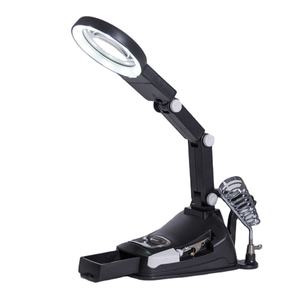 <span class=keywords><strong>Loupe</strong></span> de Soudure Professionnelle de Bureau Éclairée avec Lumière LED et 3ème Main d'Aide, Station de Soudage avec <span class=keywords><strong>Loupe</strong></span> Intégrée - Product Image 6