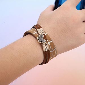 Cross <b>Leather</b> <b>Bracelet</b> Quick Lead Time Rust Proof Material Holiday Gift for Women Balanced Weight Distribution - Product Image 4