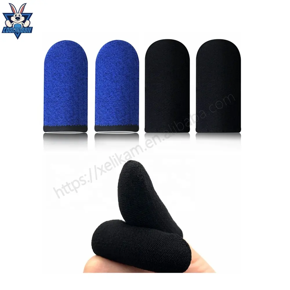 2022 Factory For PUBG mobile Game Touch Screen Finger Sleeve Custom Professional Breathable Sweat-proof gaming Finger Sleeve