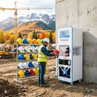 Fabricant de machines automatiques de lavage de casques, distributeur automatique de nettoyage de casques avec séchage et stérilisation pour l'entretien des casques de moto