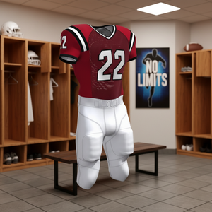 قميص كرة قدم أمريكية مخصص قابل للتنفس مضاد للبكتيريا 100% بوليستر بأكمام قصيرة ملابس رياضية بالجملة - Product Image 4