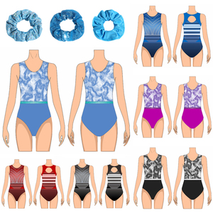 Vente en gros justaucorps de gymnastique sans manches unisexe personnalisé collants de sport d'entraînement spandex/coton broderie 3D légère à séchage rapide - Product Image 1