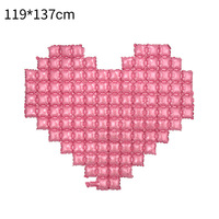 Grand ballon mural d'amour Ballon à carreaux en aluminium pour fond d'écran Accessoires de décoration Ballon de mariage Vente en gros