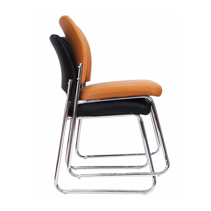 Wholesale stackable chair conference meeting room stackable PU leather visitor chair