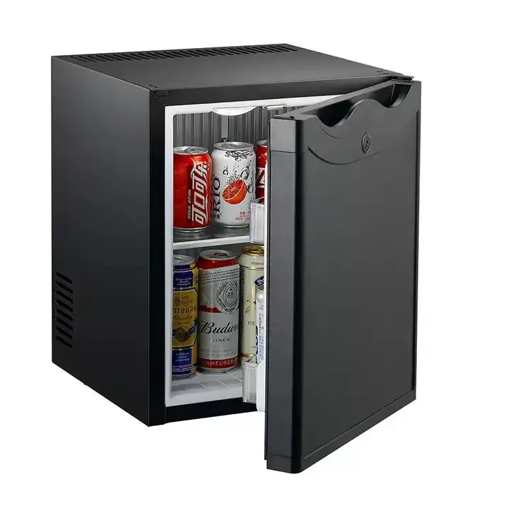 40 Liter Absorption No Noise Energy Conservation Minibar Fridge Black Electric Auto Portable Stainless Steel 220V Air Cooling