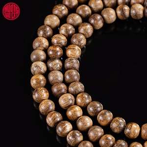 Bracelet en bois d'agar naturel de Malaisie, 108 perles de 6 mm, bois vieilli riche en huile, parfum intense, bijoux spirituels faits à la main - Product Image 3
