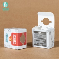 YAN Packaging – Flacon carré transparent de 8 ml pour parfum de voiture, désodorisant suspendu en verre avec bouchon en bois et boîte en papier