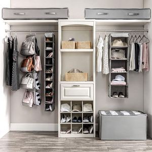 Foldable Woven Rectangle Storage Box Eco-Friendly <b>Clothes</b> Rail for Hanging Sweaters Shees Pocket Category-Storage <b>Boxes</b> Bins - Product Image 6