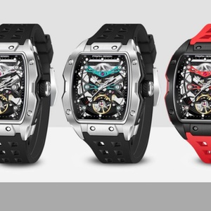 Reloj Mecánico para Hombre PAGANI DESIGN YS018, Nuevo, Diseño Hueco, Cristal de Zafiro, Automático, Resistente al Agua 50m - Product Image 3