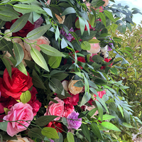Mur de fleurs d'hortensia artificielles en soie, panneau floral pour cérémonie de mariage, baby shower, photographie et décoration