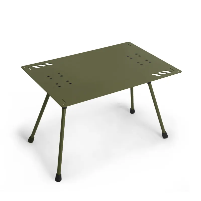 Igt Tafel Groothandel Outdoor Lichtgewicht Klaptafel Aluminium Tactiek Multifunctionele Outdoor Picknick Kampeertafel