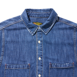 OGARP-Camisa vaquera de retazos azul oscuro para mujer, producto coreano, chaqueta y abrigo - Product Image 3