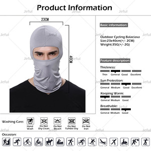 Balaclava Respirante Intégrale Personnalisable, Couvre-Visage Coupe-Vent pour Sports de Plein Air, Cyclisme, Moto et Ski, Vente en Gros - Product Image 5