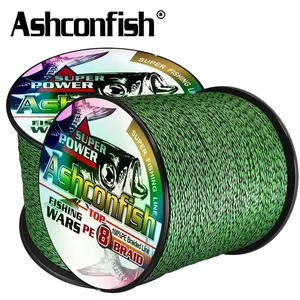 Ashconfish Trecciato 8 Fili X8 Braid 8 Weaves 1000M Colore Spot 100% PE Multifilamento Galleggiante Diametro 0.8mm Alta Resistenza Oceano - Product Image 2