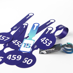 Tùy chỉnh du lịch hãng hàng không Vali logo in hai mặt dữ liệu biến nối tiếp nhãn giấy PVC Thẻ Hành Lý cửa thẻ móc áo - Product Image 4