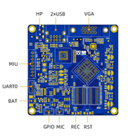 Mini PC sans ventilateur, mini PC industriel embarqué Android, carte mère d'ordinateur, carte mère RK3218 quad-core Cortex-A7 avec processeur