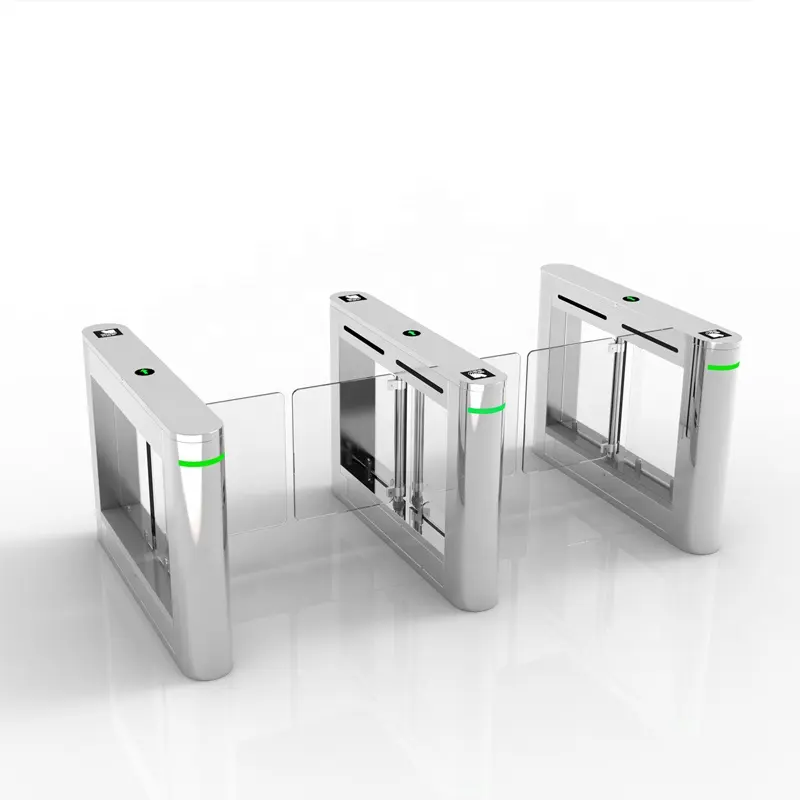 Kiểm soát truy cập Swing Barrier Gate cho xe đạp khuyết tật Flap turnstile Cổng ngoài trời tốc độ cổng RFID cho người đi bộ