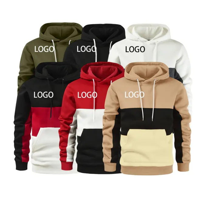 Premium Heren 100% Polyester Heren Hoodie Oem Custom Logo Grote Reguliere Sweatshirt Plus Size Heren Hoodie