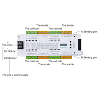 Contrôleur d'éclairage intelligent automatique pour escaliers à 32 marches 12V 24V Détecteur de mouvement PIR Light Escalier LED Controller System