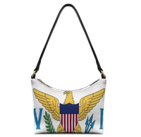 Sac à bandoulière imperméable avec drapeau des Îles Vierges (États-Unis) – Sac à main à poignée supérieure pour le travail, les voyages et les tenues quotidiennes – Personnalisable