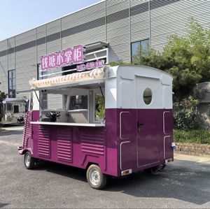 Camión de Comida Eléctrico con Temática Vintage de Citroën, Carrito Móvil <span class=keywords><strong>para</strong></span> Venta de Hot Dogs, Café, Helados y Otros Alimentos al Aire Libre - Product Image 5