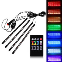 Tira de Luces LED RGB 050 para Auto, Focos LED USB para Autos, Decoración de Ambiente, Luces Ambientales, Accesorios para Auto, Luz Interior