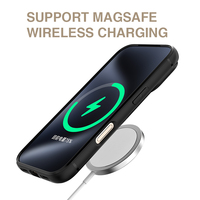 Étui de téléphone Miroos Street Fashion à double rainure antichoc en TPU+PC pour 17/16/15/14 Pro Max 13 Pro Max 8 Plus