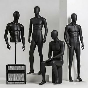 Toptan Özel Moda Fiberglas Yarım Gövdeli Erkek Manken Yüksek Kaliteli Ayarlanabilir Gerçekçi Giysi Sergileme İçin - Product Image 3