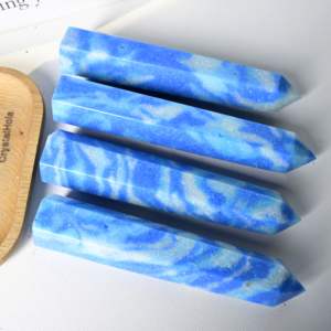 Piedras de Larimar Azul Artificial de Alta Calidad al por Mayor, 13-15 cm, Pulimentadas, Modernas, de Moda, Coleccionables, Decoración para el Hogar - Product Image 3