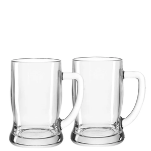 Ensemble de 2 chopes à bière de 500 ml en verre pour la bière - Product Image 1