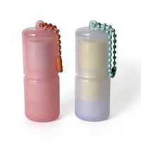 Tube de baume à lèvres personnalisé 3,8 g couleur PANTONE avec chaîne de perles, conteneur de rouge à lèvres cylindrique portable, emballage cosmétique DIY, sérigraphie