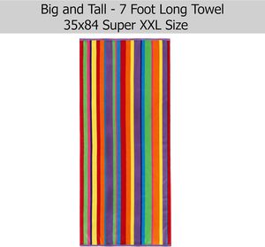 100% algodón terciopelo felpa suave lujo de gran tamaño XXL Toalla de playa 7 pies Extra grande manta de playa 2 paquete verano Siam - Product Image 3