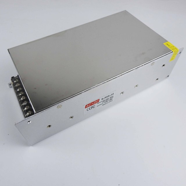 High Power Aluminum 600W 12V 50A Industrial Switching Power Supply 110/220V AC/DC SMPS Single Output 85% Efficiency