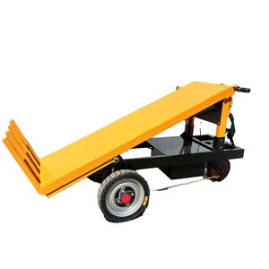 निर्माण मशीनरी के लिए थोक 1000 किलोग्राम बैटरी संचालित इलेक्ट्रिक डंपिंग कार्ट भारी भार परिवहन ट्रॉली - Product Image 2