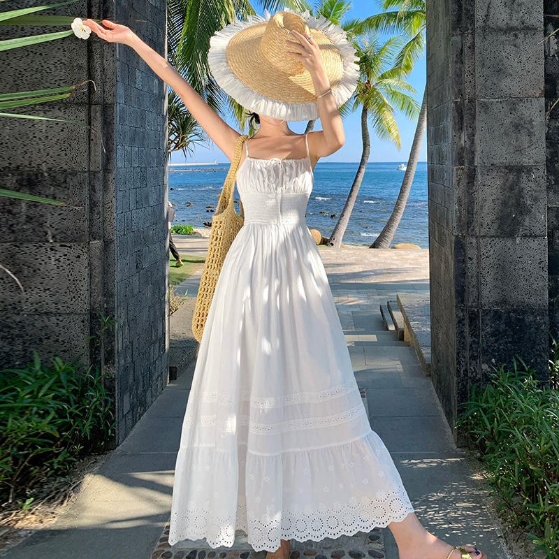 Dress Vetement Swing Chic Styles And Comfort In White Sleeveless