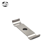 Support de fixation en acier inoxydable avec trou central, finition zinguée, compatible M8