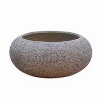 Pots de fleurs de jardin de style romain classique jardinières intérieures et extérieures en fibre de ciment pour hôtels pépinière espaces de vie utilisation au sol