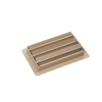 Grille d'aération extérieure moderne en aluminium et acier, carrée, durable, réglable, pour une distribution d'air efficace en entrepôt et salon