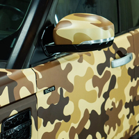 Autocollants de camouflage pour carrosserie de voiture Carkoo, promotion d'impression, design personnalisé, logo/emblème, matériau 120g, couleur dégradée, usage unique