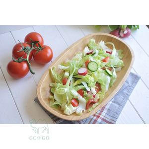 Plateau de fruits Plateau de service en bambou pour livraison de plats de restaurant - Product Image 6