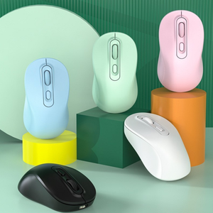 Ratón inalámbrico, ratón portátil delgado de 2,4G para ordenador portátil con receptor USB, ratón óptico silencioso para portátil, PC, ordenador portátil - Product Image 1