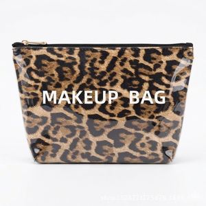 Bolsa de Cosméticos de PVC Personalizada con Estampado de Leopardo, Bolsa de Almacenamiento de Artículos de Aseo Impermeable, Organizador de Maquillaje para Mujer - Product Image 2